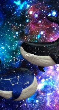 Полимерная глина, броши-киты   / Polymer clay. Whale brooches.
