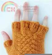 Woven Cable Fingerless Gloves By Harry Wells-Free