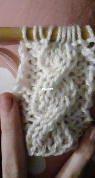 Trying cable knit for the first time