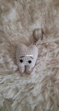 Tooth keychain