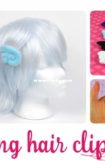 Winged Hair Clips by Choly Knight - Sew Desu Ne? - Free