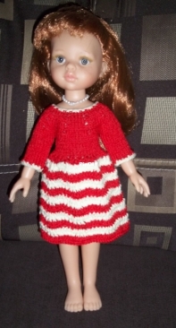 Striped dress for Paola Reina