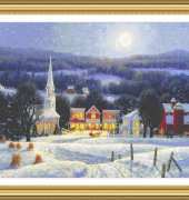 Classic Cross Stitch - SC 377 Christmas Church