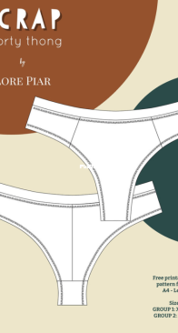 Lore Piar - Scrap Sporty Thong - Sizes XXS-XXL - Free