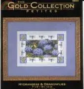 Dimensions - The Gold Collections Petites 6833 Hydrangeas & Dragonflies XSD