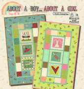 Hatched and Patched-About A Boy... About A Girl - Wall Hanging/Free Pattern