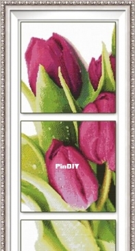 Monalisa Stitch - Warm Tulips
