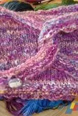 Crossed Over Cowl by Strings and Stories - Free