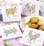 Floral Animal Cards by Lesley Teare from Cross Stitch Gold 110