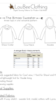 Lou Bee Clothing - The Bimaa Sweater - Sizes -12mo-6y