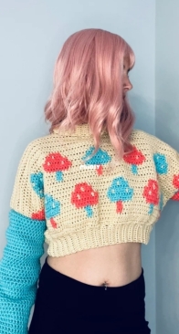 EastCoastFibres - Jocelyn Carrier - Sweet but Psychedelic Pullover