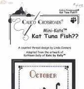Calico Crossroads Mini-Kats - 2008 Calendar October - Kat Tuna Fish