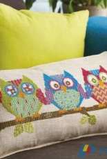 What A Hoot Cushion by Lucie Heaton from Cross Stitcher 293 XSD