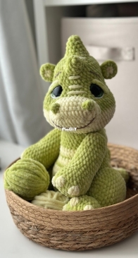 Toys Metlina Elena _ crochet Dinosaur plush pattern _ English