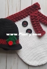 The Yarn Conspiracy - Michelle Carlisle - Snowman sleep sack cocoon