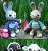 Lucy Ravenscar - Lucy Collin - Wooly Jumpers Amigurumi Pattern Rabbit and Lamb