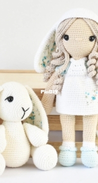 When Crafting is Life - Christine Marvill - Bonnie the Bunny Doll and Bonnie the Bunny