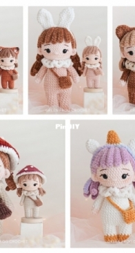Green Frog Crochet - Thuy Anh - Đặng Thùy Anh - Baby Doll - Fox, Unicorn, Bear, Mushroom, Bunny