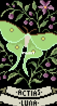 The Gilded Moth - Luna Moth