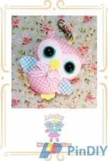 Mimos da Aline - Corujinha/Owl Felt Pattern - Portuguese