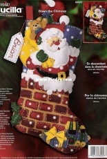 Bucilla 84947 Down the Chimney Felt Stocking