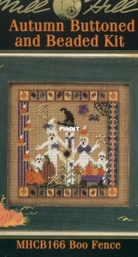 Mill Hill MHCB166 Autumn Buttoned and Beaded - Boo fence
