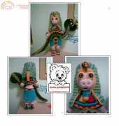 Amigurumi Artist - Gudrun Kulich - Tut Anch Pig and King Cobra