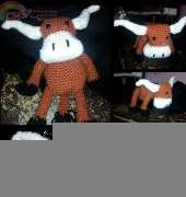 knotty anigurumi - Clifford the Longhorn