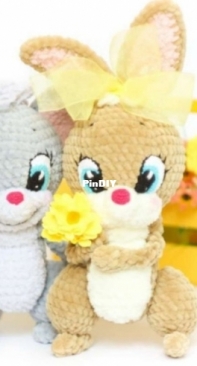 Olya Usolya Amigurumi - Olya Usoltseva - Mouse Ike and Bunny Ike - Russian