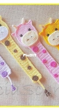 Ami Arts - Marcia Scarpelli - Giraffe Bookmark - Marcador de Livros de Girafa - Portuguese - Free
