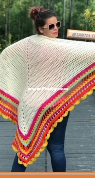 Santal crochet - Betiana - Shawl Pora - Chal Pora - Spanish