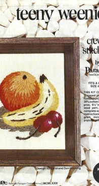 Paragon Needlecraft - Kit No. 0761 - Crewel Stitchery - Fruit