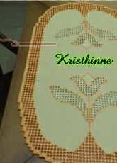 table runner hardanger tulip-Sarah 07