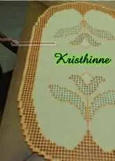 table runner hardanger tulip-Sarah 07