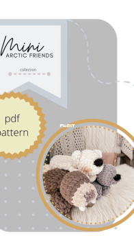 Woolinen - Mini Arctic Friends collection PDF pattern