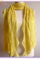Wellen in Pink Scarf by Sue Berg -Eng.,German-Free