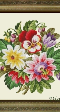 Berlin Woolwork - Diakot - Floral composition XSD