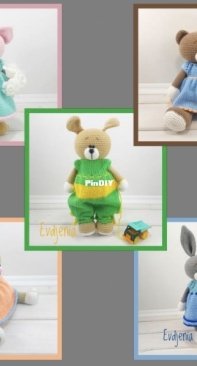 Evdjenia - Evgenia Blaginina - Five Amigurumi Toys Patterns Set
