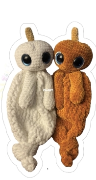 Barunka Crochet - Daniella - Pumpkin ghost lovey
