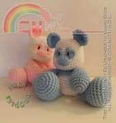 Fiber Doodles - K4TT - Babys First Plushie - Panda