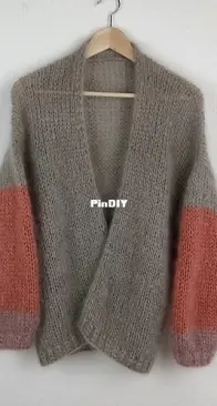 LOTTA Oversize Mohair Cardigan mit Halsblende by Tanja Koenigs - German