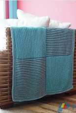 Garter Block Throw by Chuck Wilmesher/skacel Vol.9 Summer 2016-Free