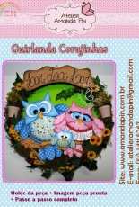 Atelier Amanda Pin-Foam Owls Wreath / Portuguese