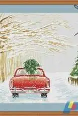Glert Stitch - Christmas Car by Valentina Svetlova