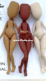 Textile doll by Tom collines