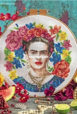 Portrait of the Artist - Frida Kahlo by Maria Diaz from Cross Stitcher 334 PCS + XSD