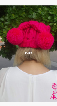 Two pompom beanie