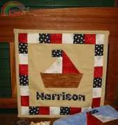 The Birdhouse-Sailboat Mini Wallhanging Quilt- Free Pattern