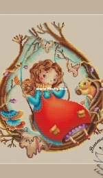 Dalinka and the swing of Time  by Victoria Ivchenko / Viktoriya Ivchenko