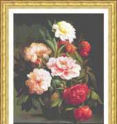 Classic Cross Stitch New 640 - Peonies
